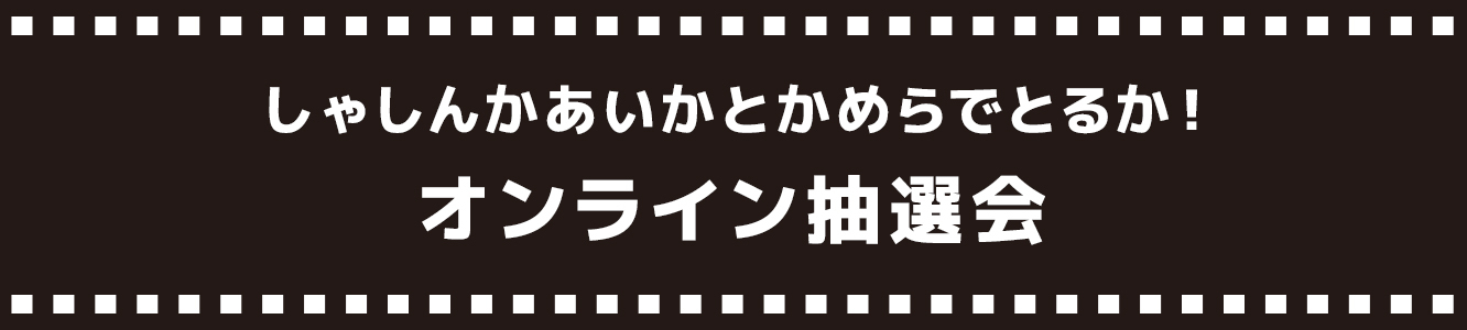 しゃしんかあいかとかめらでとるか！オンライン抽選会