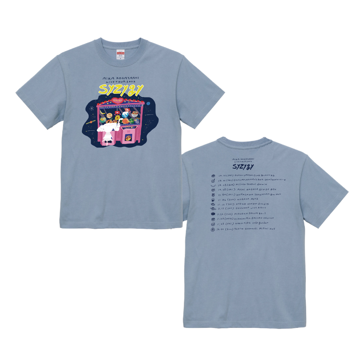 AND会員限定ツアーグッズ『syzygy Tee (Acid Blue)』